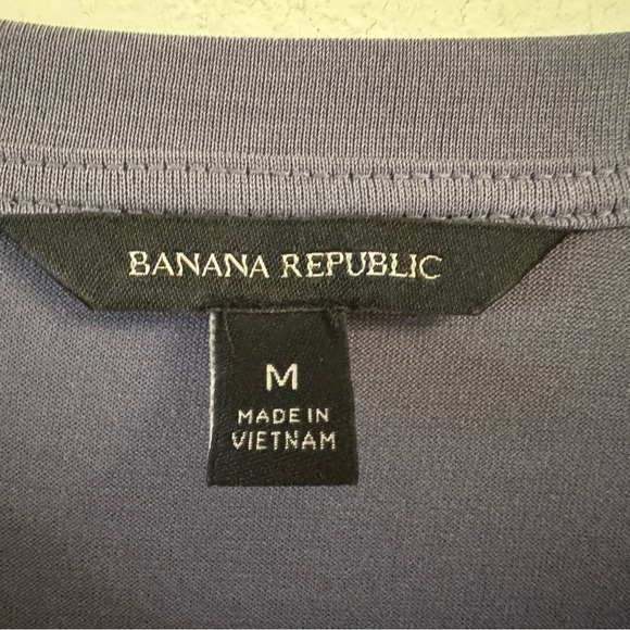 Banana Republic long sleeve medium dove grey blouse with tie at the hip - Picture 4 of 5